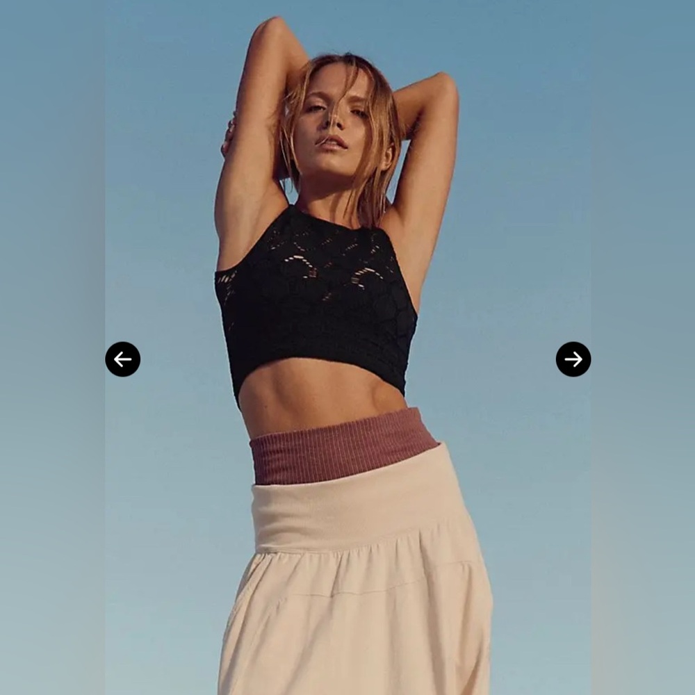 New Free People✨Happy Camper Muscle Tank- Black